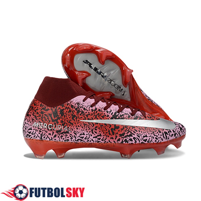 Nike Botas De Fútbol Air Zoom Mercurial Superfly IIX Elite FG Rojo/Gris/Negro