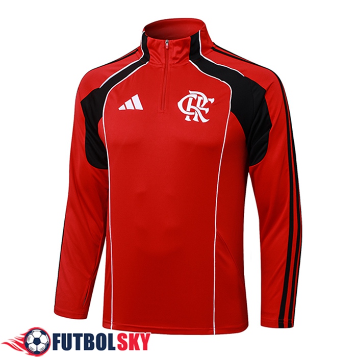 Sudadera De Entrenamiento Flamenco Rojo/Negro 2025/2026