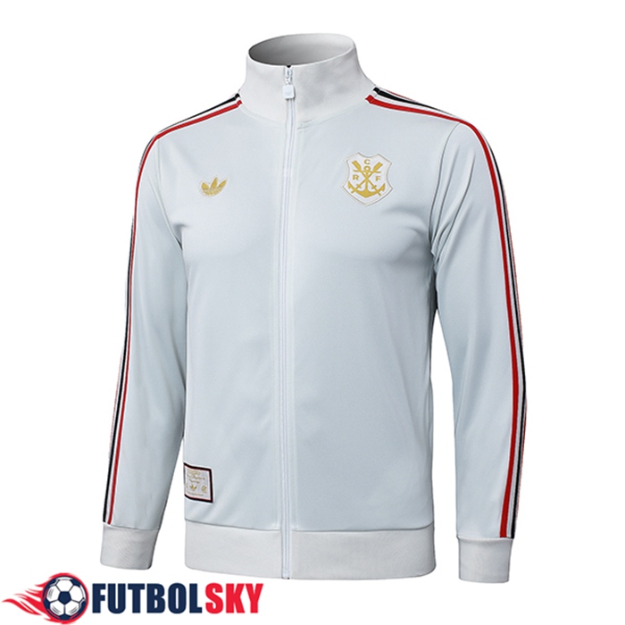 Chaquetas Futbol Flamenco Gris Claro 2025/2026