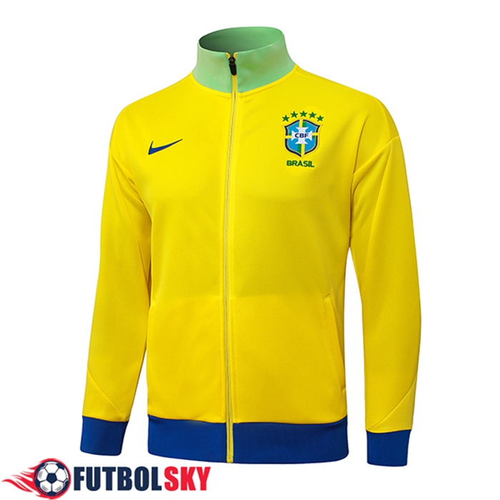 Chaquetas Futbol Brasil Amarillo/Ver/Azul 2025/2026
