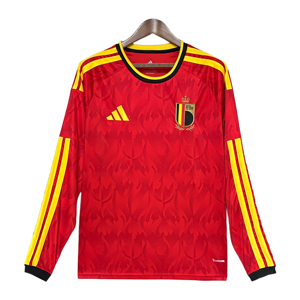 Camiseta Equipo Nacional Bélgica Primera Manga Largas Copa Del Mundo 2026