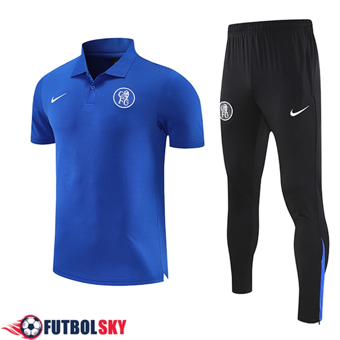Camiseta Polo FC Chelsea Azul 2025/2026 -02