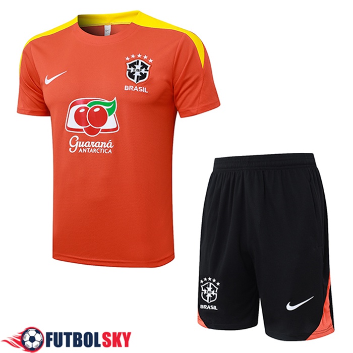 Training T-Shirt Brasil Naranja/Amarillo 2025/2026