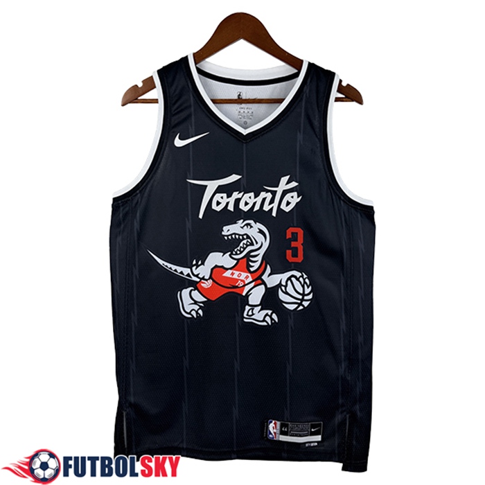Camisetas NBA Toronto Raptors (INGRAM #3) 2025/26 Negro/Blanco