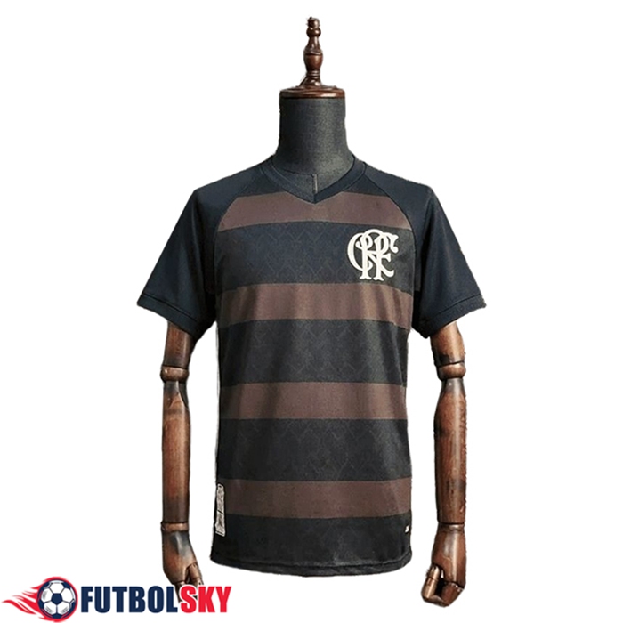 Camisetas De Futbol Flamengo Retro Diamond Edition Negro/Marrón 2018