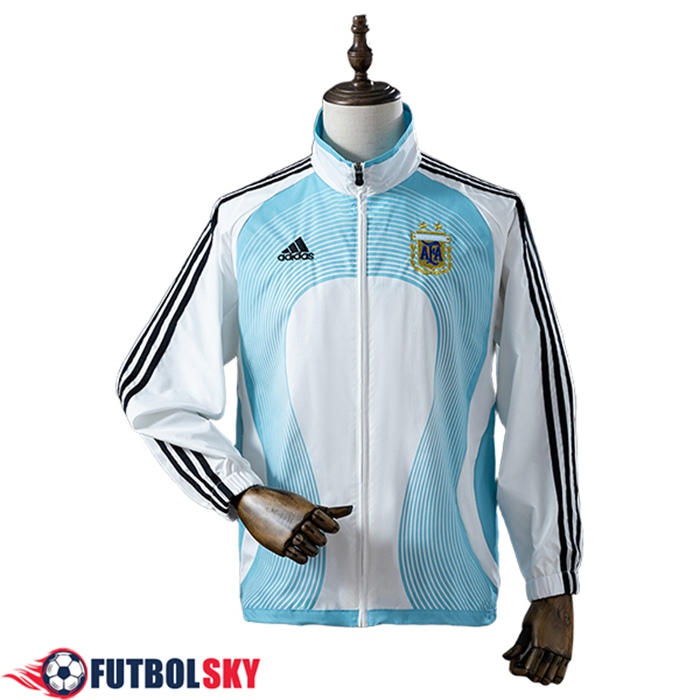 Rompevientos Argentina Blanco/Azul/Negro 2025/2026