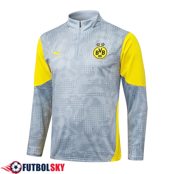 Sudadera De Entrenamiento Dortmund BVB Gris/Amarillo 2025/2026