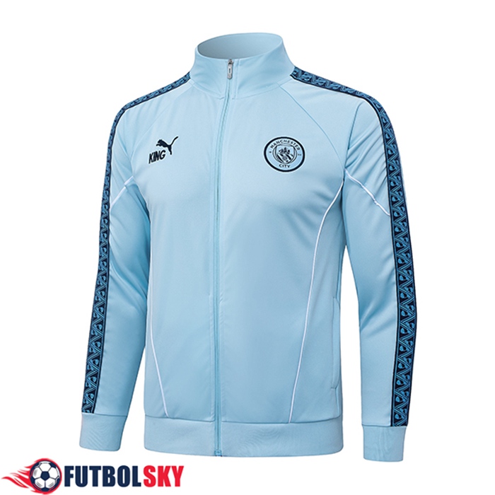 Chaquetas Futbol Manchester City Azul Claro 2025/2026