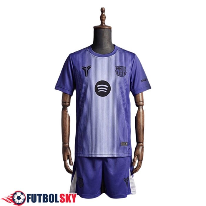 Camisetas De Futbol Barcelona Ninos Portero Violeta 2025/2026
