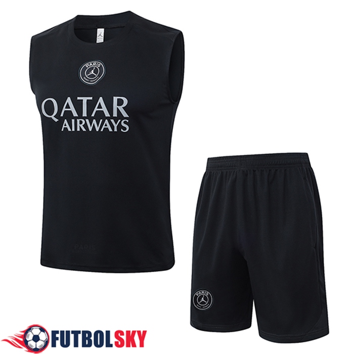 Camiseta Entrenamiento sin mangas PSG Gris Oscuro 2025/2026