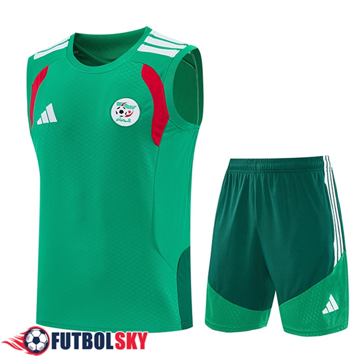 Camiseta Entrenamiento sin mangas Algeria Verde/Blanco/Rojo 2025/2026