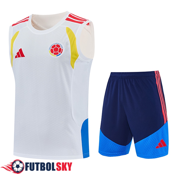 Camiseta Entrenamiento sin mangas Colombia Blanco 2025/2026