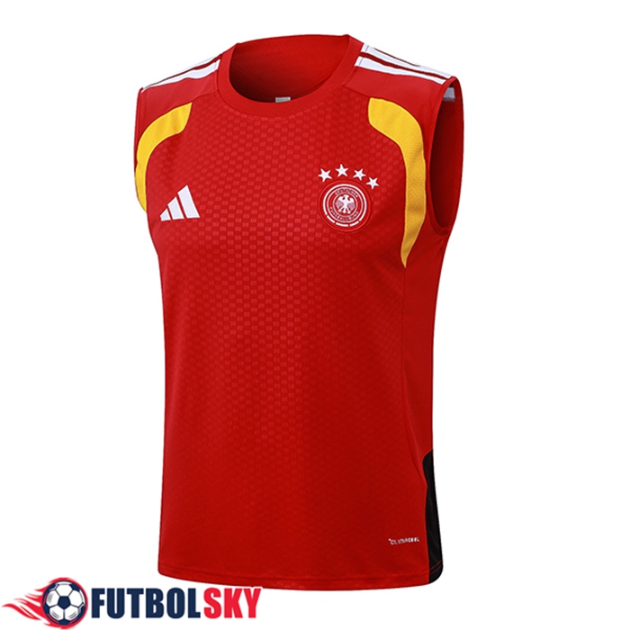 Chalecos De Futbol Alemania Rojo/Amarillo 2025/2026