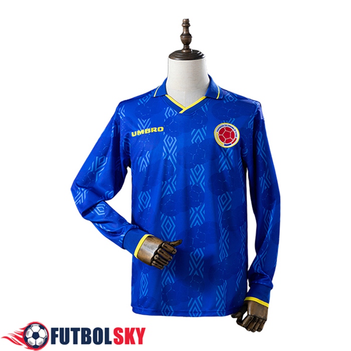 Camisetas De Futbol Colombia Retro Segunda Manga Largas 1994