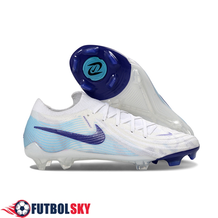 Nike Botas De Fútbol Phantom Luna Elite NU FG Blanco/Azul/Violeta -02