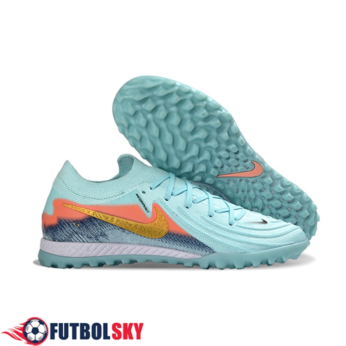 Nike Botas De Fútbol Phantom GX II EliteTF Azul/Naranja/Amarillo