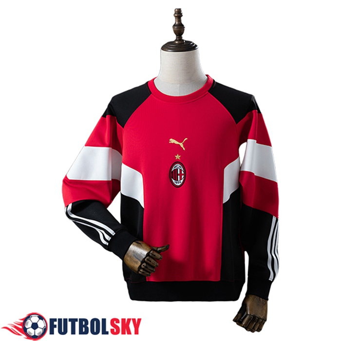 Sudadera De Entrenamiento AC Milan Rojo/Negro/Blanco 2025/2026 -02