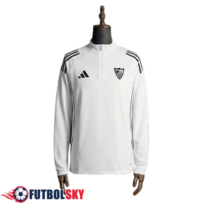 Sudadera De Entrenamiento Seville Blanco/Negro 2025/2026