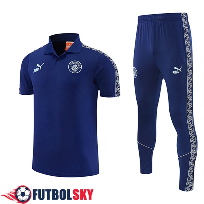 Camiseta Polo Manchester City Azul 2025/2026 -02