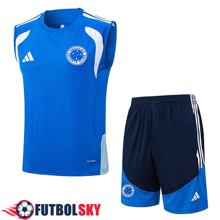 Camiseta Entrenamiento sin mangas Cruzeiro Azul/Blanco 2025/2026