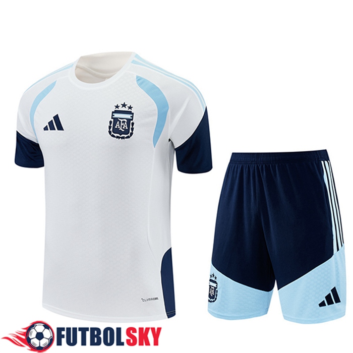 Training T-Shirt Argentina Blanco/Azul 2025/2026