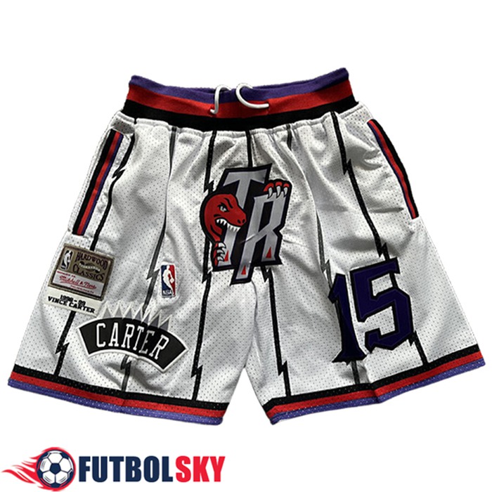 Cortos NBA Toronto Raptors 2025/26 Blanco