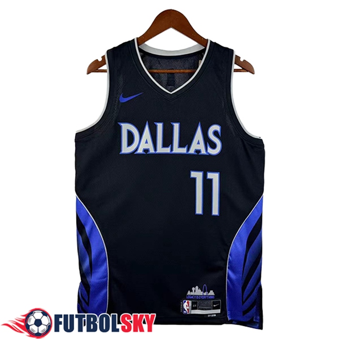 Camisetas De Futbol Dallas Mavericks (IRVING #11) 2025/26 Negro/Azul