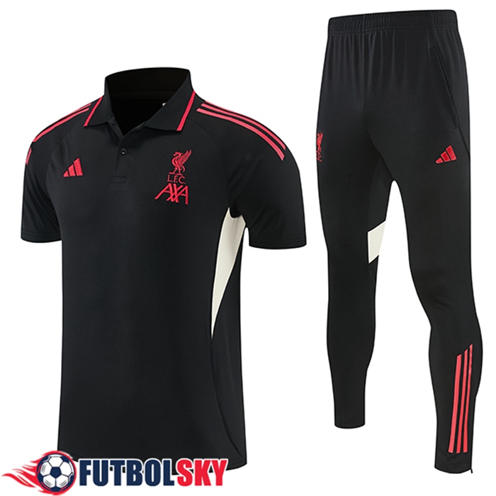 Camiseta Polo FC Liverpool Negro/Rojo/Blanco 2026/2027