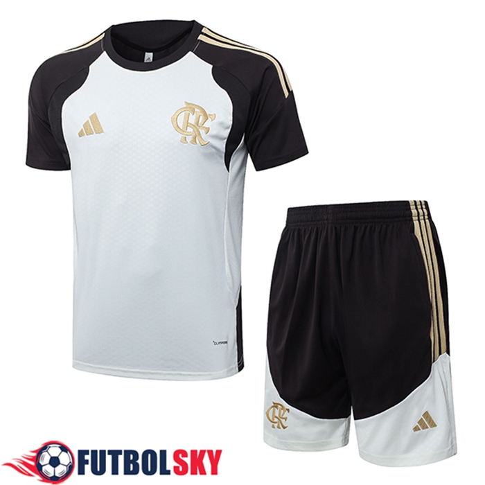 Training T-Shirt Flamengo Blanco/Negro/Amarillo 2026/2027