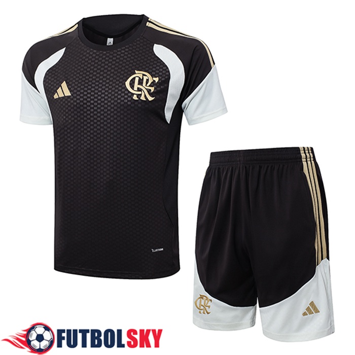 Training T-Shirt Flamengo Negro/Blanco/Amarillo 2026/2027