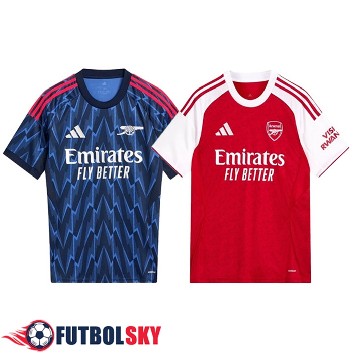 Camiseta Arsenal Caja de Regalo Promocional Primera + Segunda 2025/2026