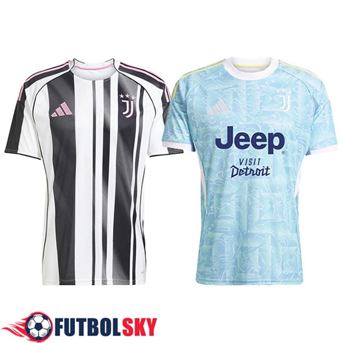 Camiseta Juventus Caja de Regalo Promocional Primera + Segunda 2025/2026
