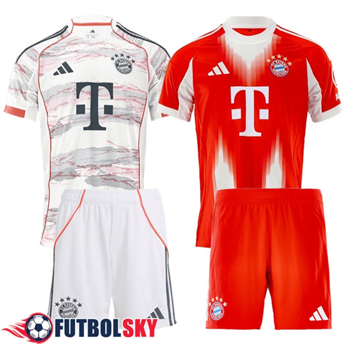 Camiseta Bayern Munich Caja de Regalo Promocional Primera + Segunda + Cortos 2025/2026