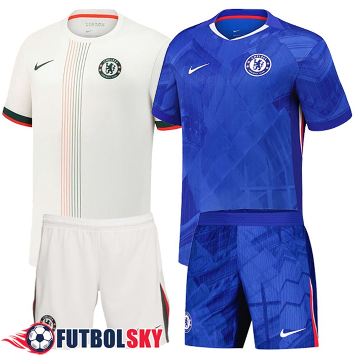 Camiseta Chelsea Caja de Regalo Promocional Primera + Segunda + Cortos 2025/2026