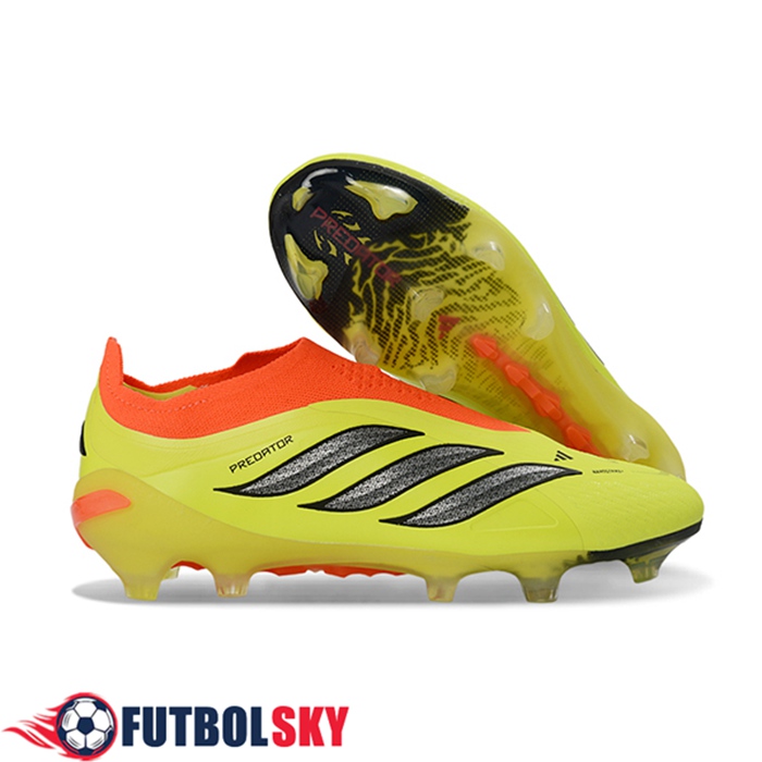 Adidas Botas De Fútbol 26 Predator Elite LL FG Amarillo/Naranja/Gris