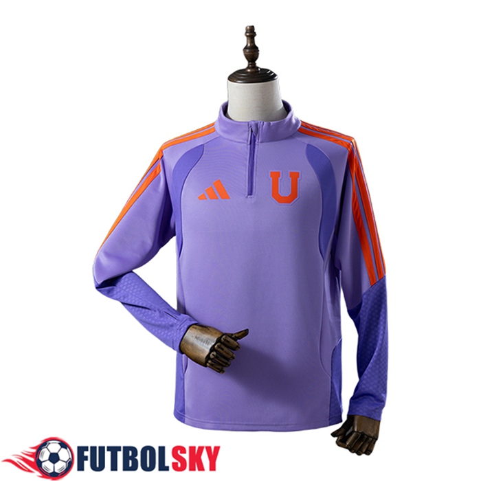 Sudadera De Entrenamiento Universidad De Chile Violeta/Naranja 2025/2026