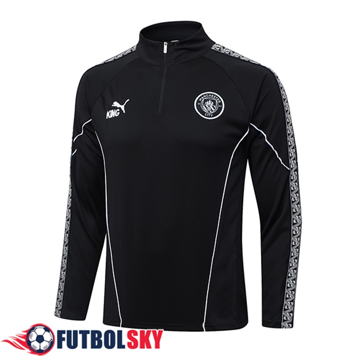 Sudadera De Entrenamiento Manchester City Negro/Blanco 2025/2026