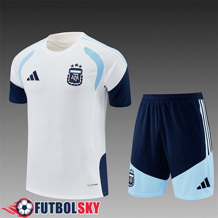 Training T-Shirt Argentina Ninos Blanco/Azul 2025/2026
