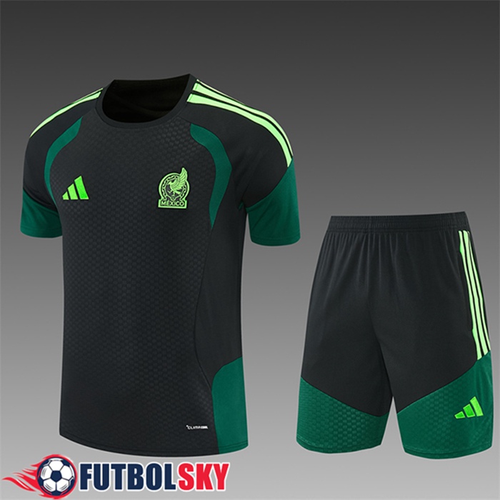 Training T-Shirt México Ninos Negro/Verde 2026/2027