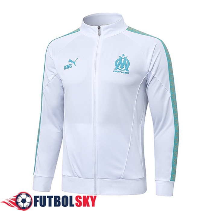 Chaquetas Futbol Marsella Blanco/Verde 2025/2026
