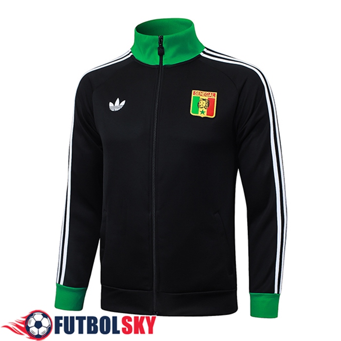 Chaquetas Futbol Senegal Negro/Verde 2025/2026