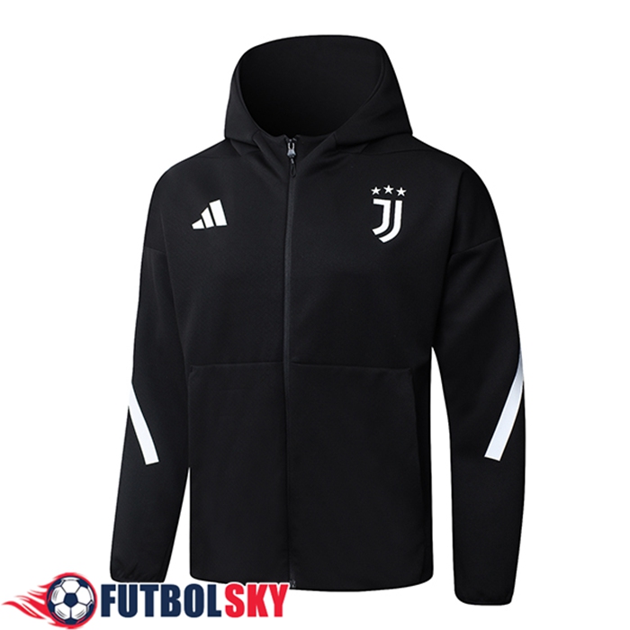 Chaqueta Con Capucha Juventus Negro/Blanco 2026/2027