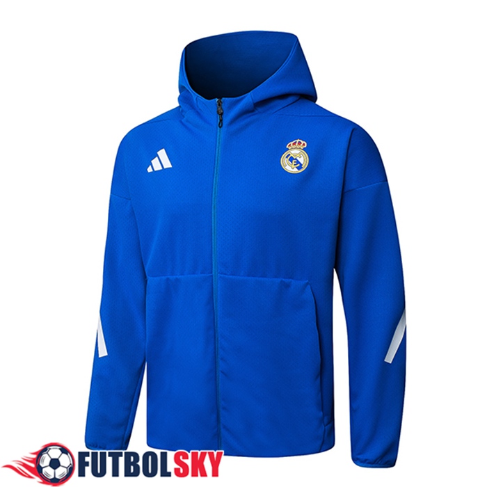Chaqueta Con Capucha Real Madrid Azul 2025/2026