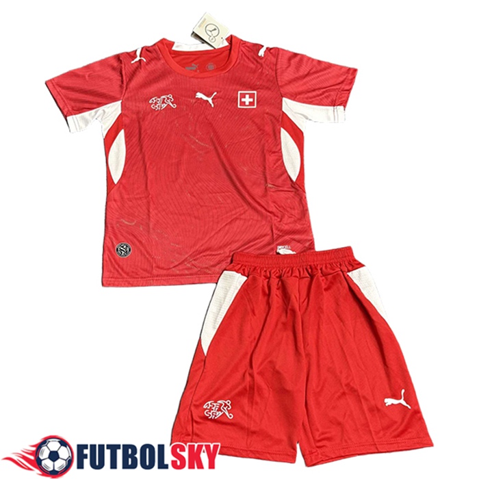 Camiseta Equipo Nacional Suiza Ninos Primera Copa Del Mundo 2026