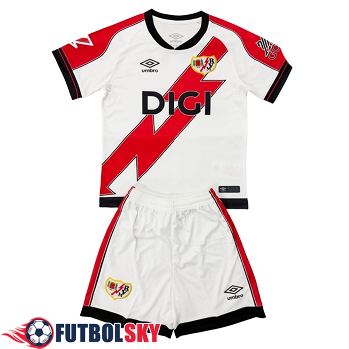 Camisetas De Futbol Rayo Vallecano Ninos Primera 2025/2026