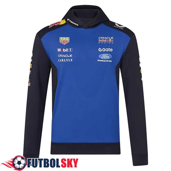 Sudadera Capucha RedBull Racing Team Azul/Negro 2026