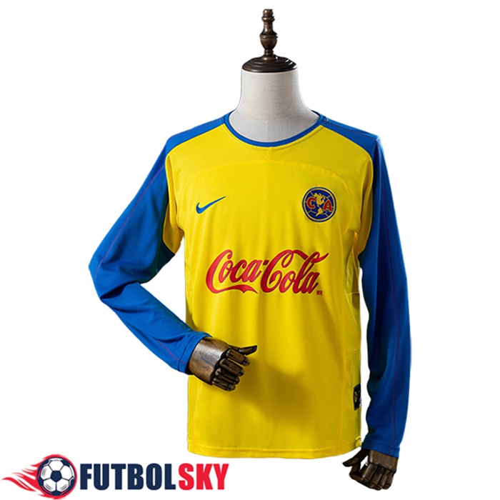 Camisetas De Futbol Club America Retro Primera Manga Largas 2003/2004