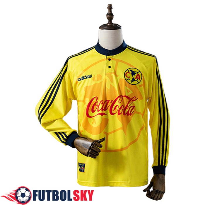 Camisetas De Futbol Club America Retro Primera Manga Largas 1997/1998