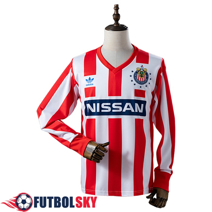 Camisetas De Futbol CD Guadalajara Retro Primera Manga Largas 1990/1991
