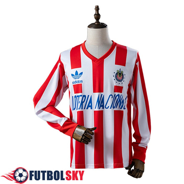 Camisetas De Futbol CD Guadalajara Retro Primera Manga Largas 1991/1992